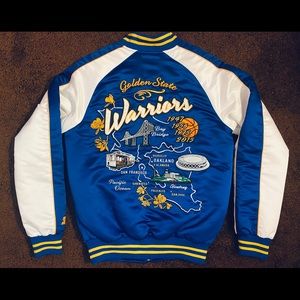 SOLD!! - STARTER x Golden State Warriors x UO Bomber Jacket